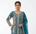 Sharara suit - Heavy peacock