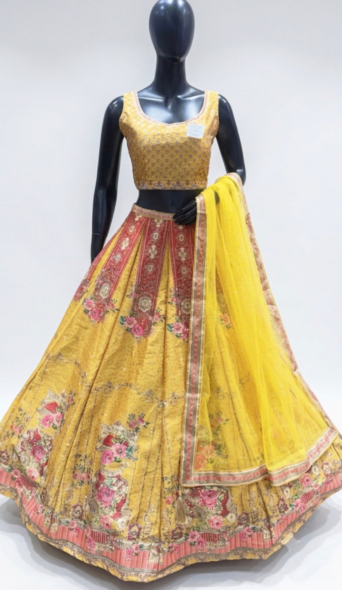 Lehenga - Light weight green