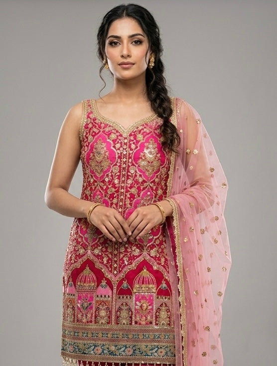 Pants set - Rani pink