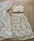 Kids Lehenga - white