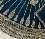 Lehenga – traditionelles Blau
