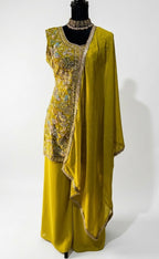 Sharara-Anzug – Gelb