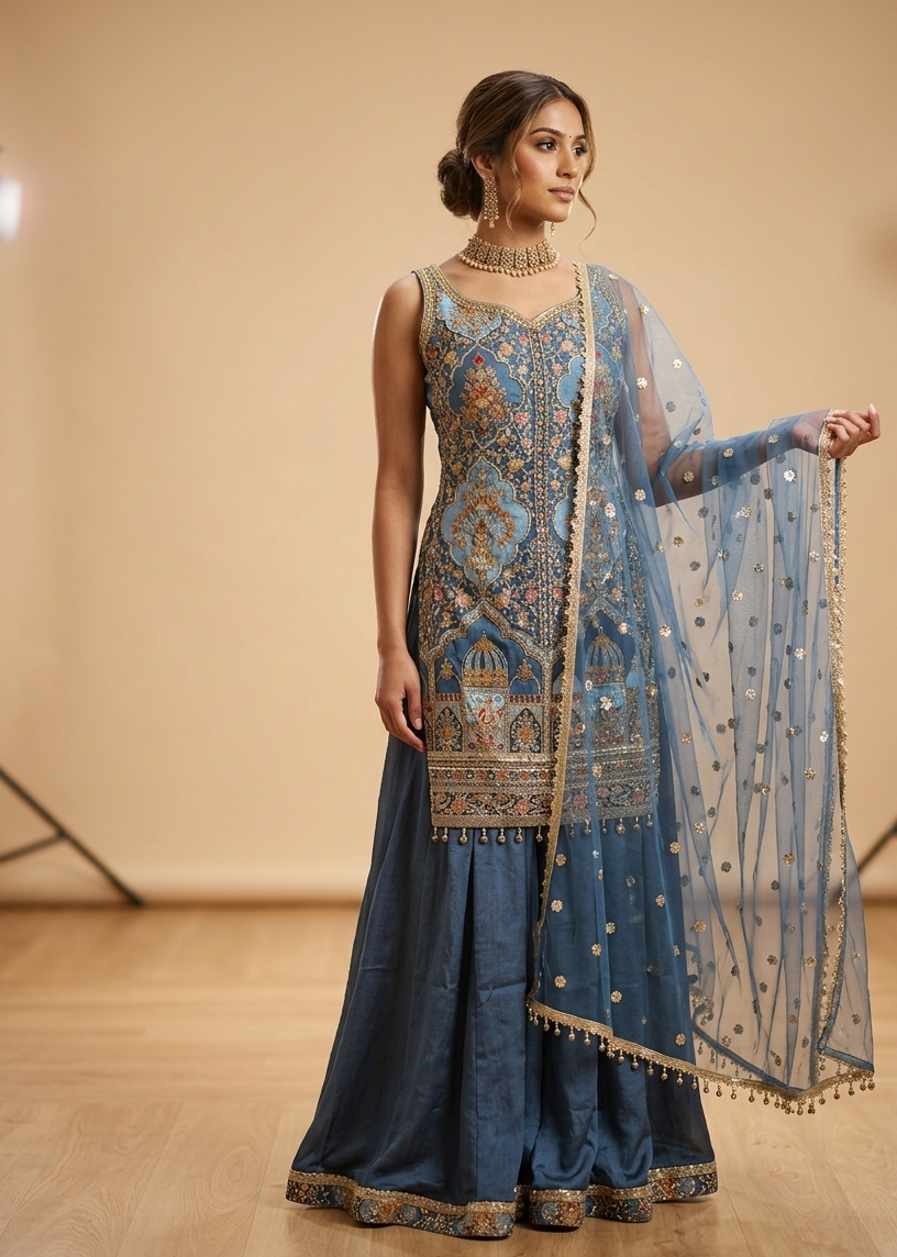 Pants set - Multi blue