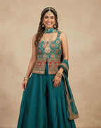 Pants set - long blouse multi