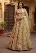 Flower lehenga - Esha
