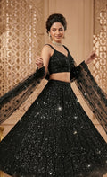 Lehenga - Schwarz