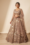 Lehenga - Brown