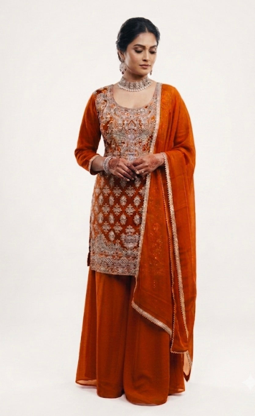 Sharara suit - Curvy (2XL-4XL)
