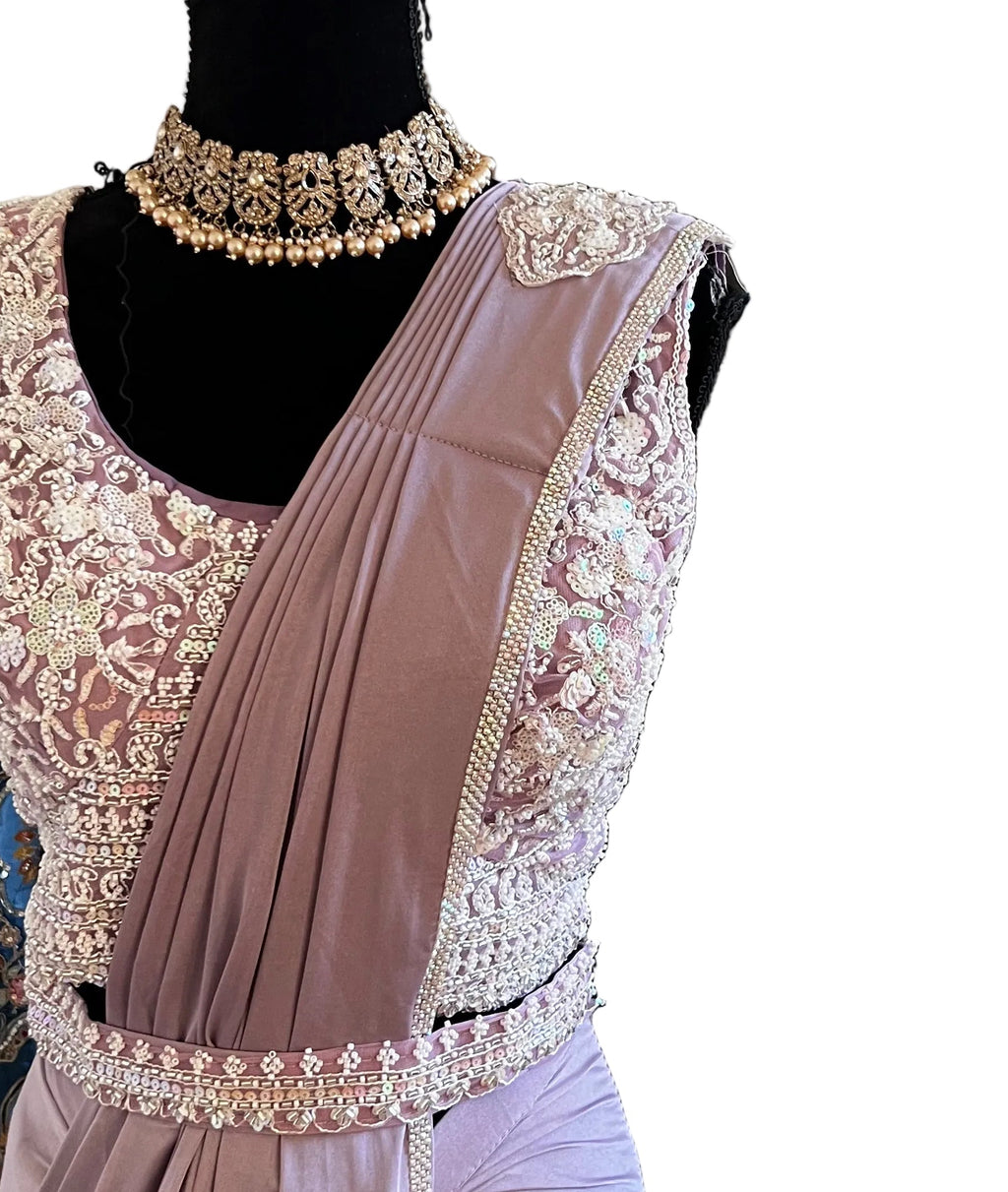 Readymade saree - Kriti Lavender