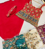 Pants set - long blouse multi