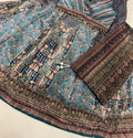 Lehenga - lightweight blue Brown