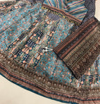 Lehenga - lightweight blue Brown
