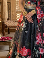 Blumen-Lehenga – Royaler Korsett-Stil