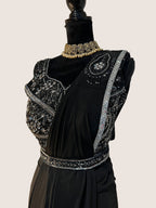 Readymade Saree – Schwarz
