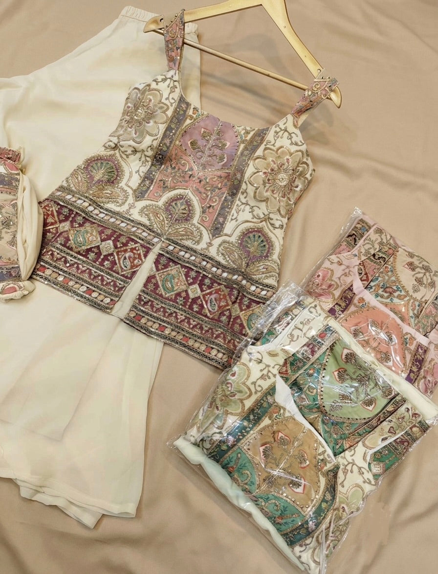 Pants set - Midi blouse multi