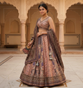 Lehenga - lightweight pink Brown