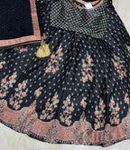 Lehenga - schwarz, leicht