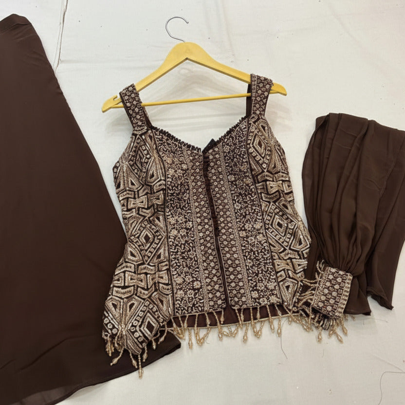 Pants set - long blouse