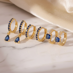 Earring - giftset royal blue