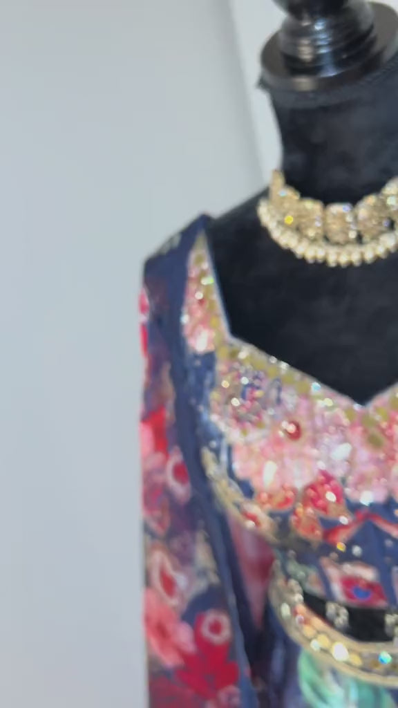 Flower Lehenga - Royal corset style