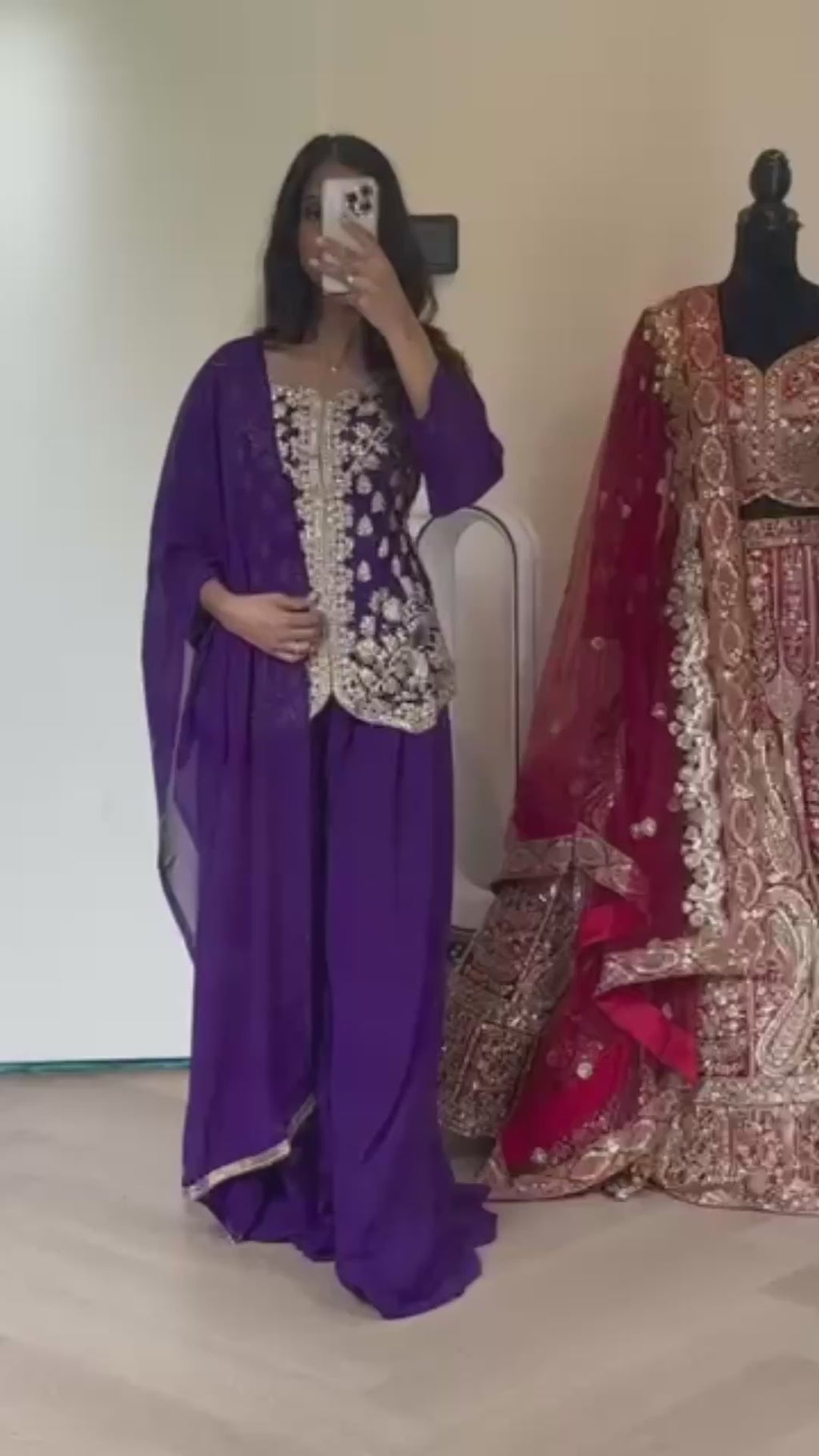 Sharara suit - Urvashi Long sleeves