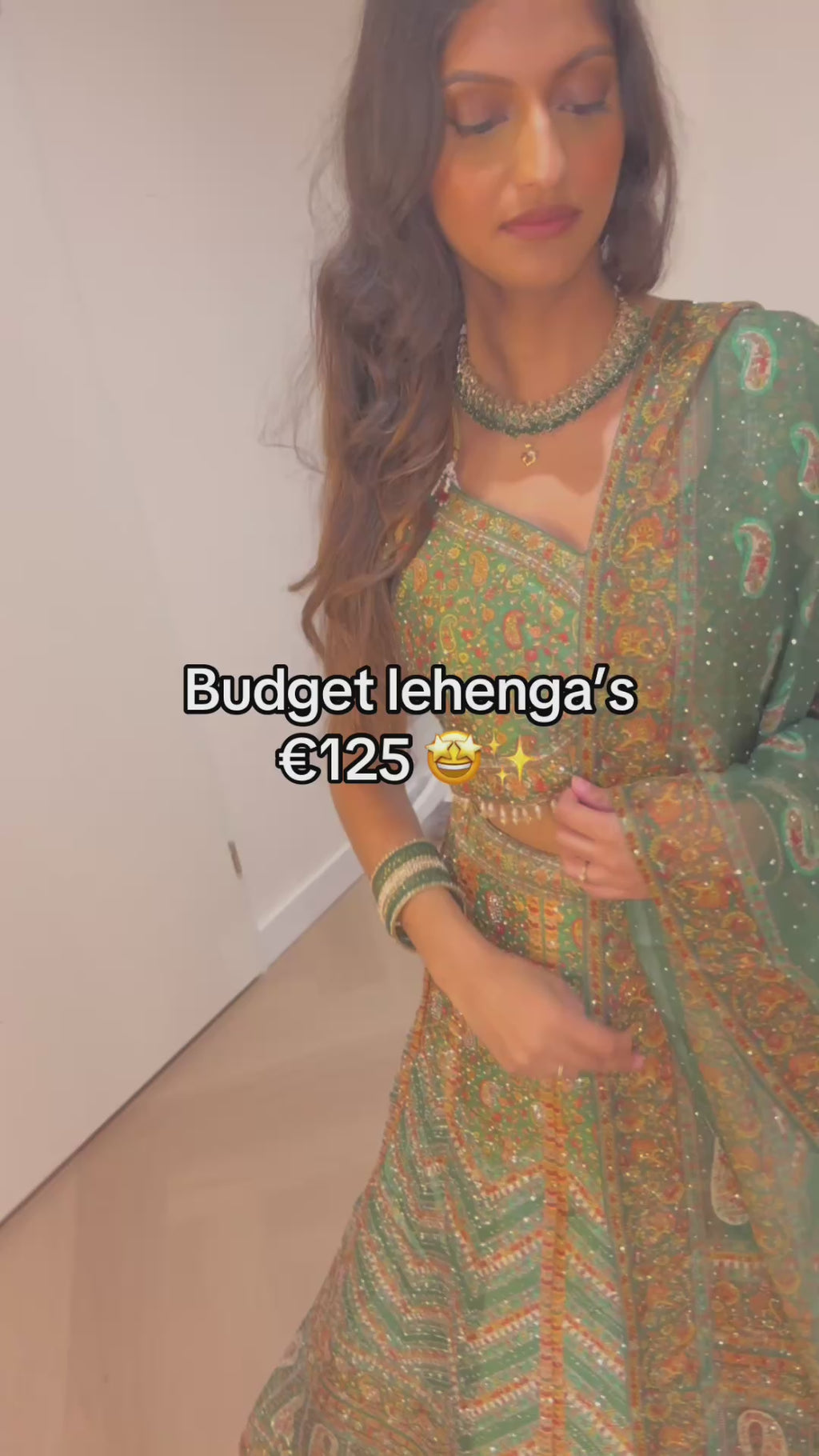 Lehenga - Madhu Multi green