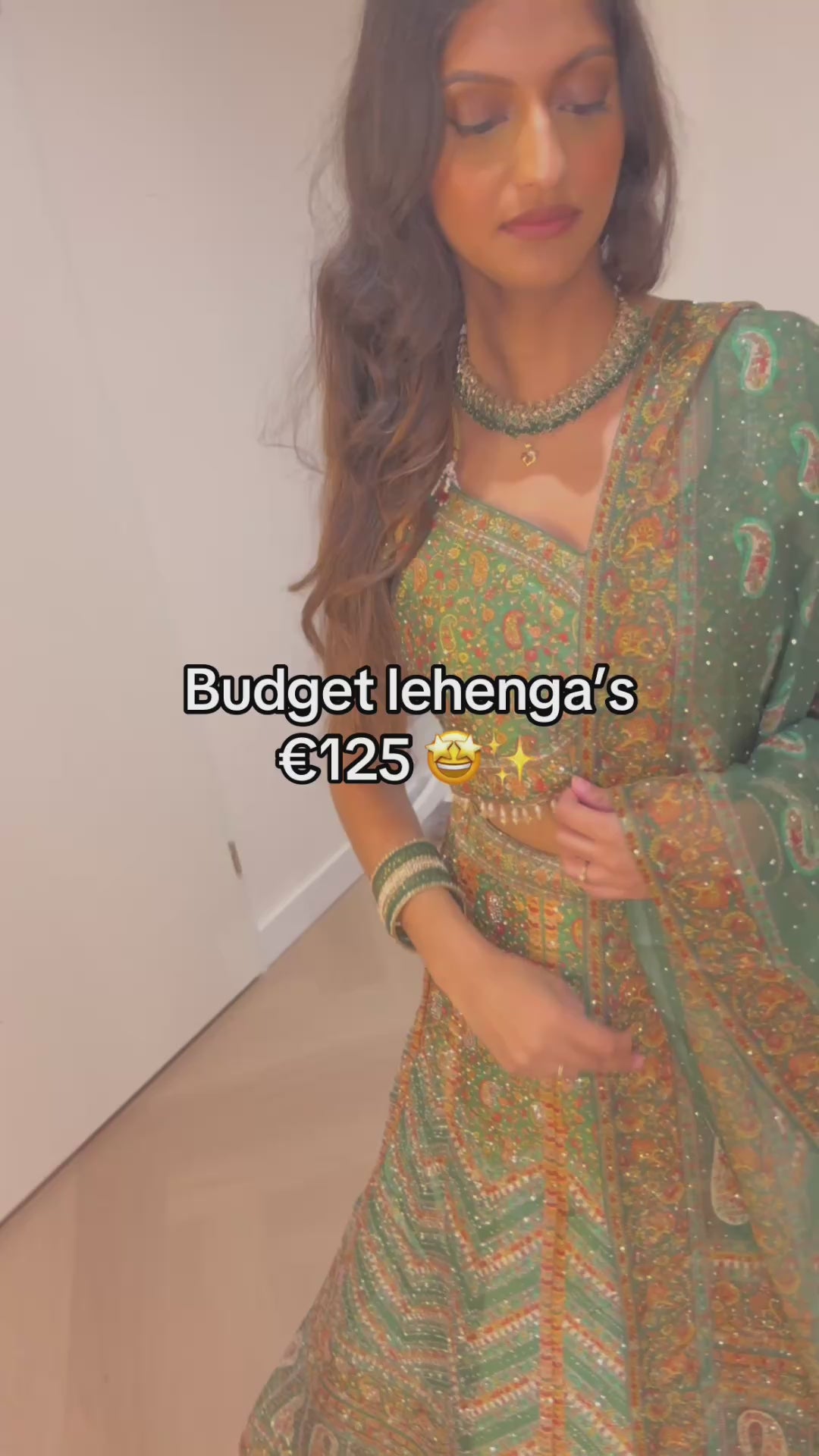 Lehenga - Madhu Multi green